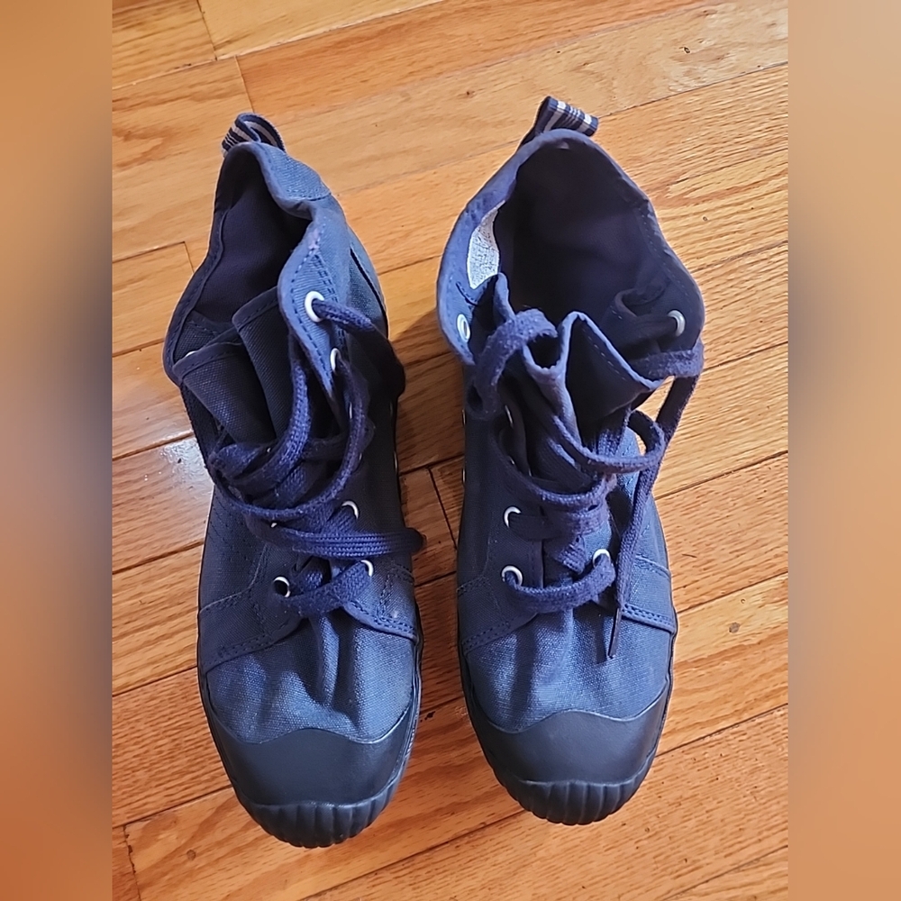 PF FLYER GROUNDER 11 UNISEX NAVY BLUE HI TOP SNEAKERS